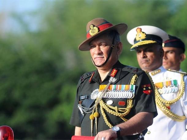 Indian Army Chief Bipin Rawat.